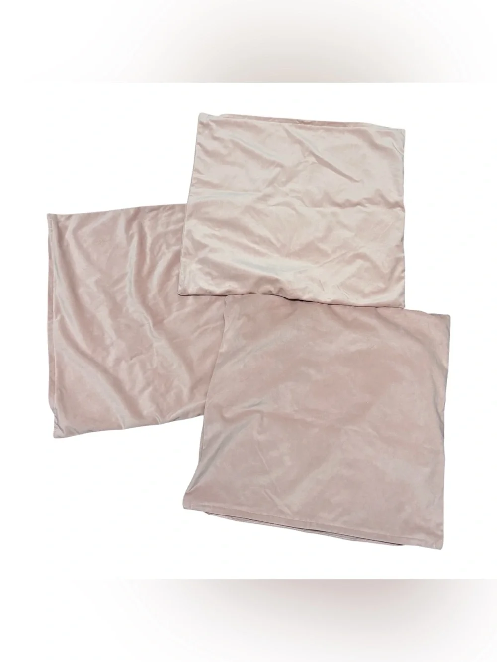 5for20 Set of 3 velour pink snowflake pillowcases